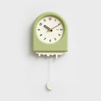 EleganceWave Artisanal Pendulum Wall Clock - Stylish Home Accent