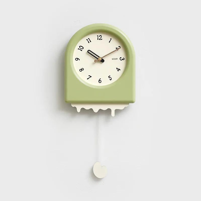 EleganceWave Artisanal Pendulum Wall Clock - Stylish Home Accent