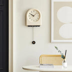 EleganceWave Artisanal Pendulum Wall Clock - Stylish Home Accent