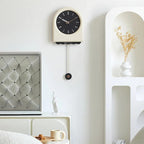 EleganceWave Artisanal Pendulum Wall Clock - Stylish Home Accent