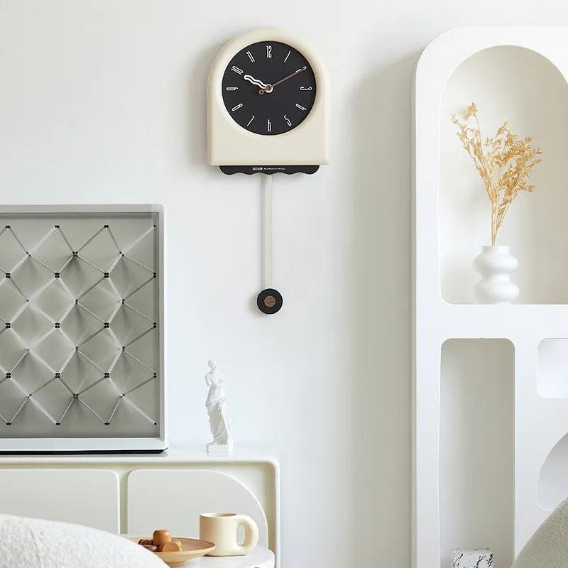 EleganceWave Artisanal Pendulum Wall Clock - Stylish Home Accent