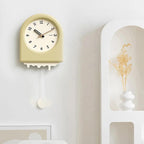 EleganceWave Artisanal Pendulum Wall Clock - Stylish Home Accent