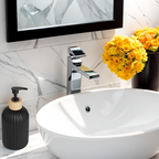 Chic Bamboo and Black Soap Dispenser for Home