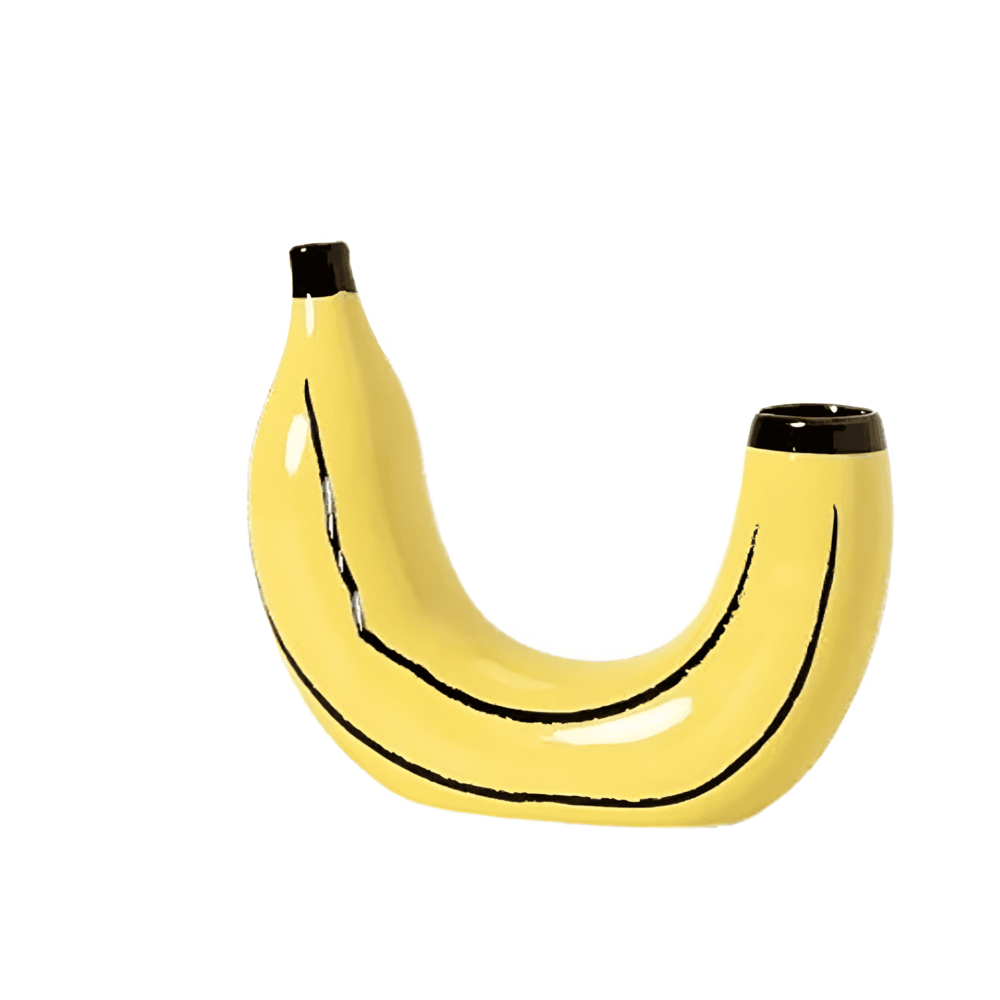Contemporary Decorative Vase in Banana Shape – Fun Accent for Modern Spaces