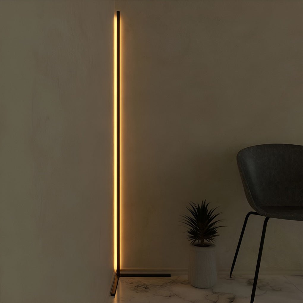 RGB Corner Standing Lamp with Remote – Energy-Efficient Black Floor Light