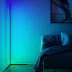 RGB Corner Standing Lamp with Remote – Energy-Efficient Black Floor Light