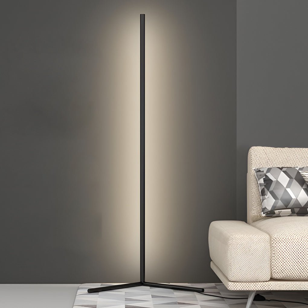 RGB Corner Standing Lamp with Remote – Energy-Efficient Black Floor Light