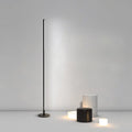 Adjustable Color Temperature Black Floor Lamp – Slim Design for Living Room and Reading