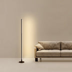 Adjustable Color Temperature Black Floor Lamp – Slim Design for Living Room and Reading