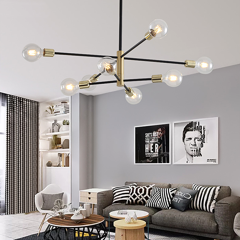 Elegant Black and Gold Pendant Light Fixture