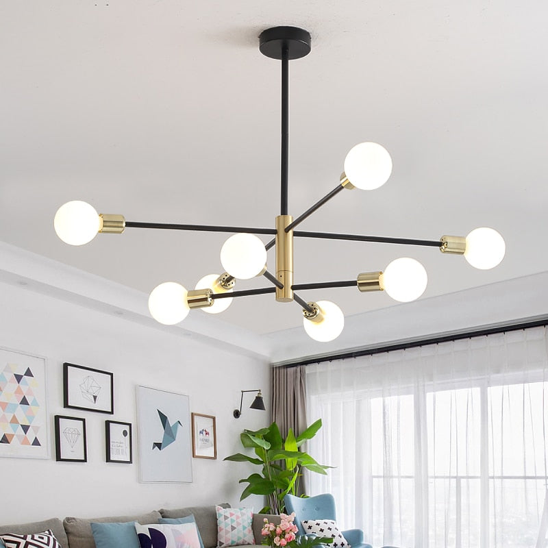Elegant Black and Gold Pendant Light Fixture