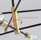 Elegant Black and Gold Pendant Light Fixture