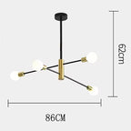 Elegant Black and Gold Pendant Light Fixture