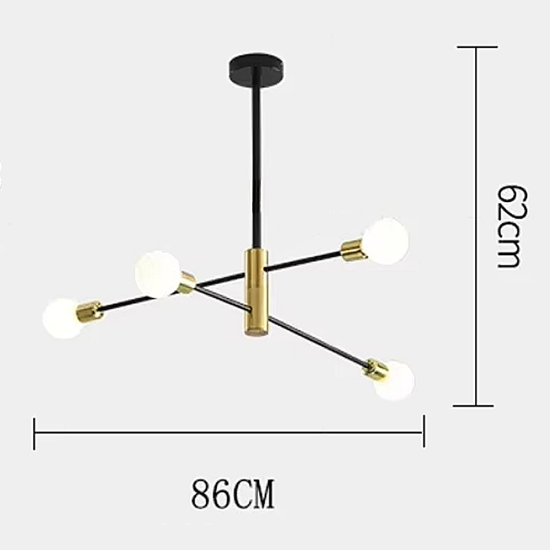 Elegant Black and Gold Pendant Light Fixture