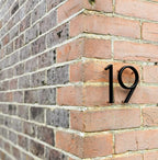 Contemporary Black House Number Plaque for Modern Home Exteriors