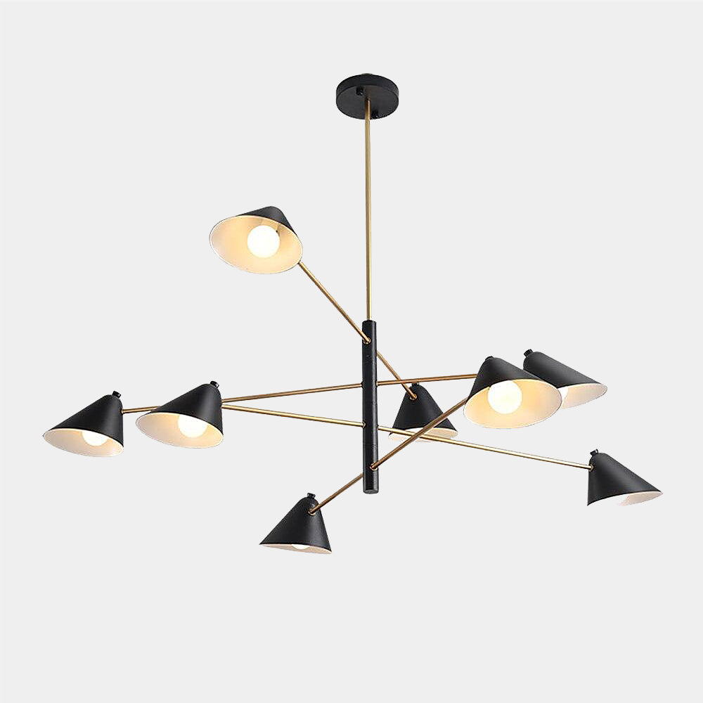 Sophisticated Black and Gold Pendant Light Fixture