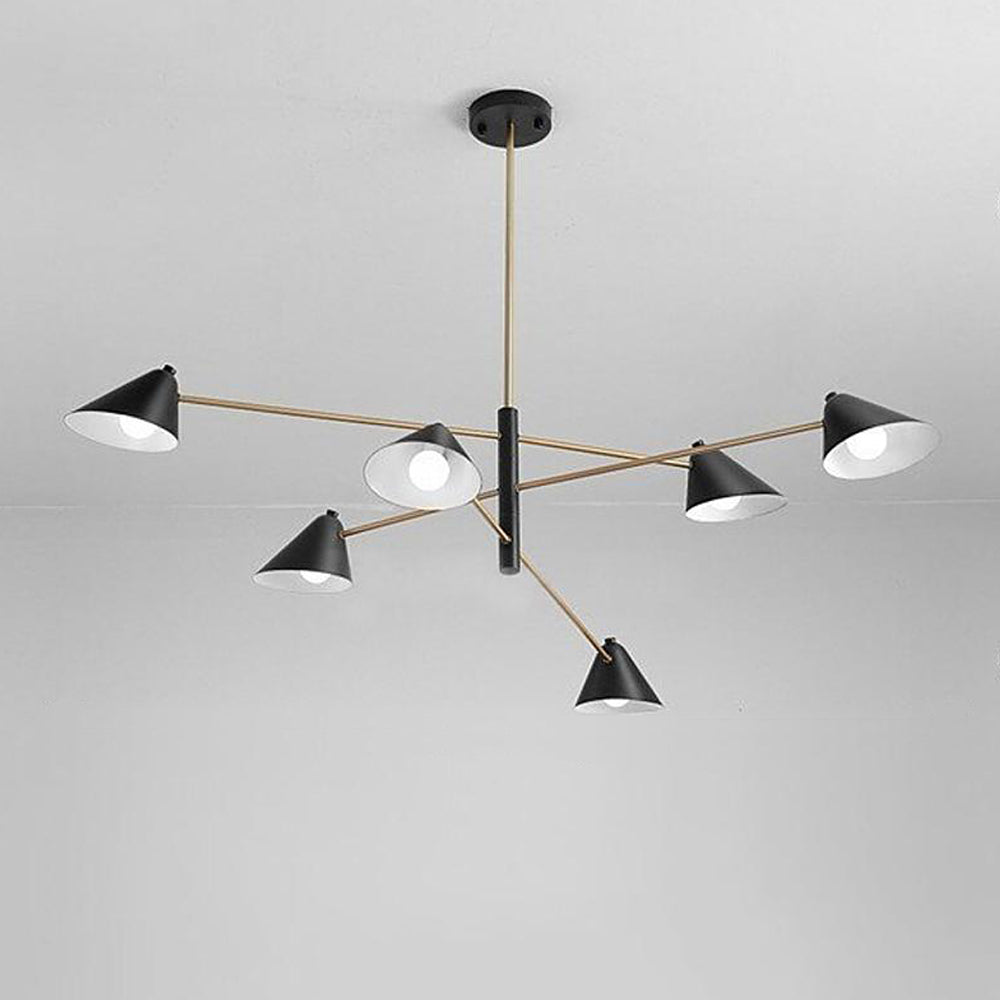 Sophisticated Black and Gold Pendant Light Fixture