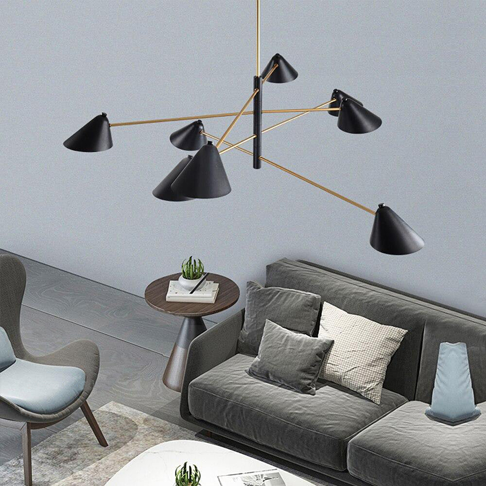 Sophisticated Black and Gold Pendant Light Fixture