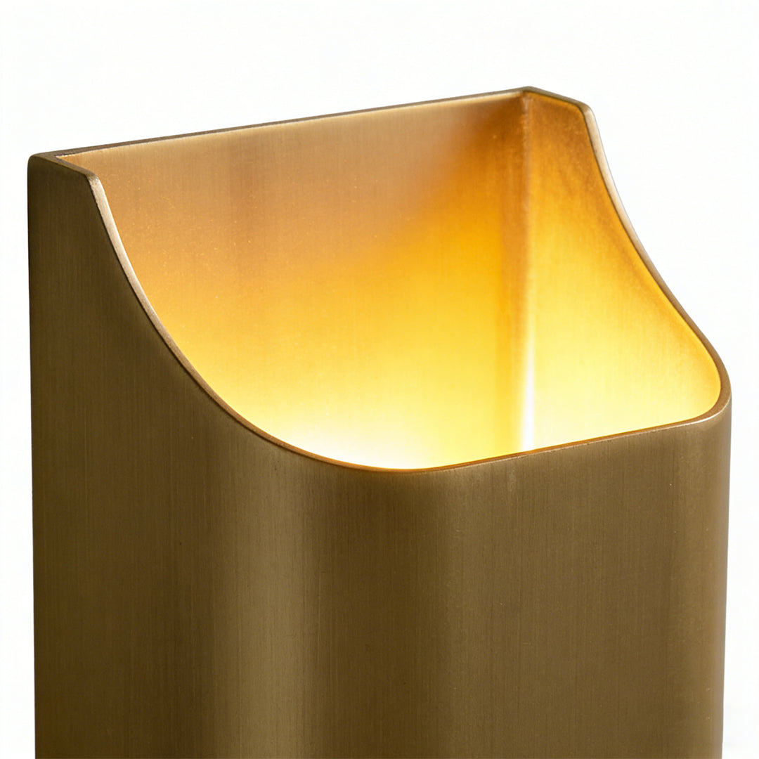 Brass Wall Light Fixture with Adjustable Up and Down Glow – Warm White, Available in Two Sizes, Perfect for Bedrooms and Living Areas