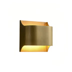 Brass Wall Light Fixture with Adjustable Up and Down Glow – Warm White, Available in Two Sizes, Perfect for Bedrooms and Living Areas