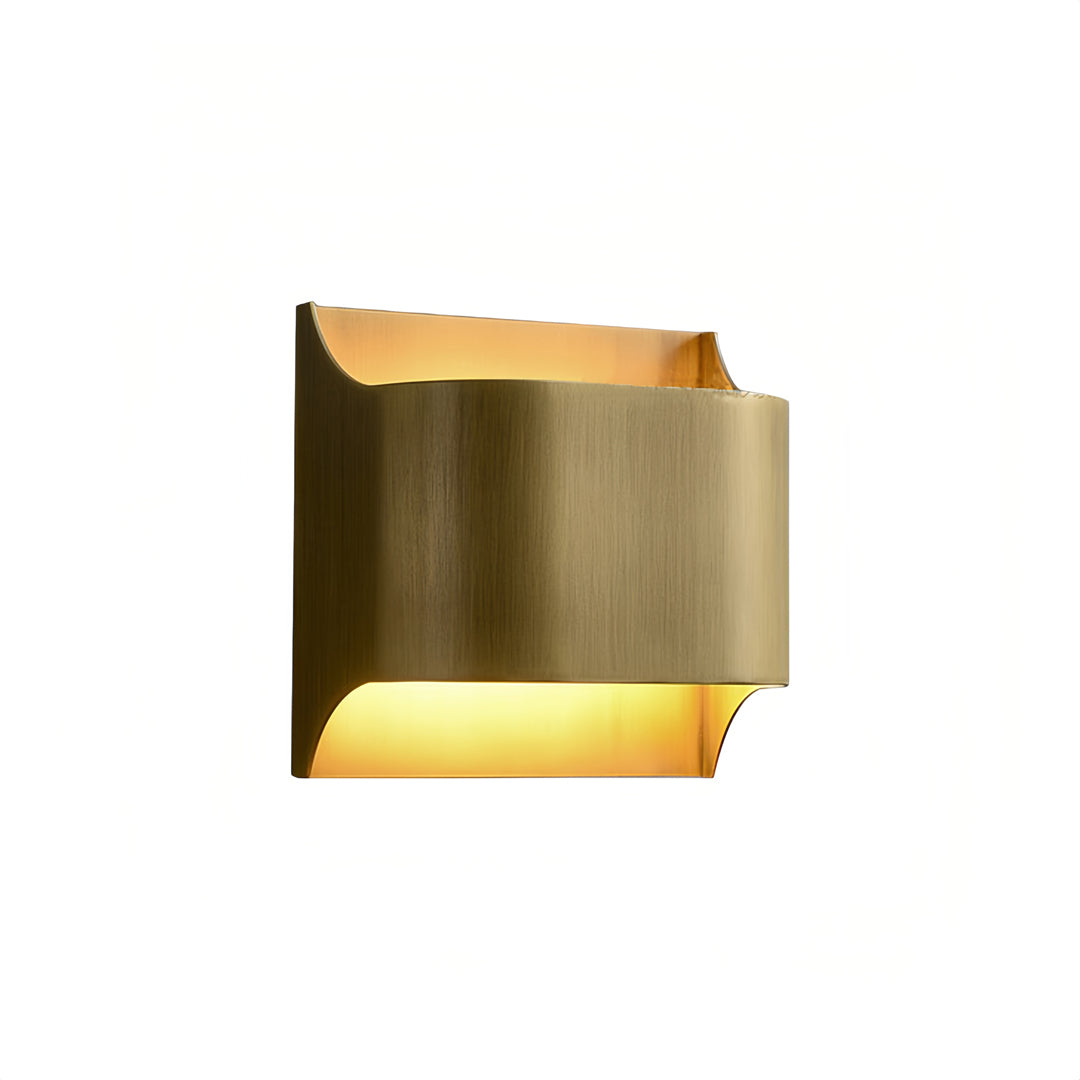 Brass Wall Light Fixture with Adjustable Up and Down Glow – Warm White, Available in Two Sizes, Perfect for Bedrooms and Living Areas