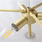 Adjustable Brightness Crystal Chandelier – Elegant Glass Light for Dining and Living Areas