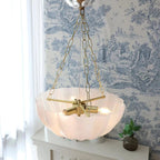 Adjustable Brightness Crystal Chandelier – Elegant Glass Light for Dining and Living Areas