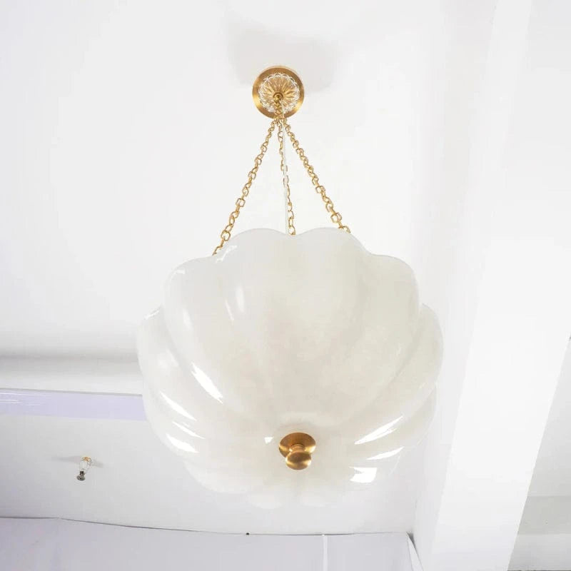 Adjustable Brightness Crystal Chandelier – Elegant Glass Light for Dining and Living Areas