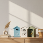 Minimalist Cuckoo Clock with Genuine Sound – Stylish Home Decoration