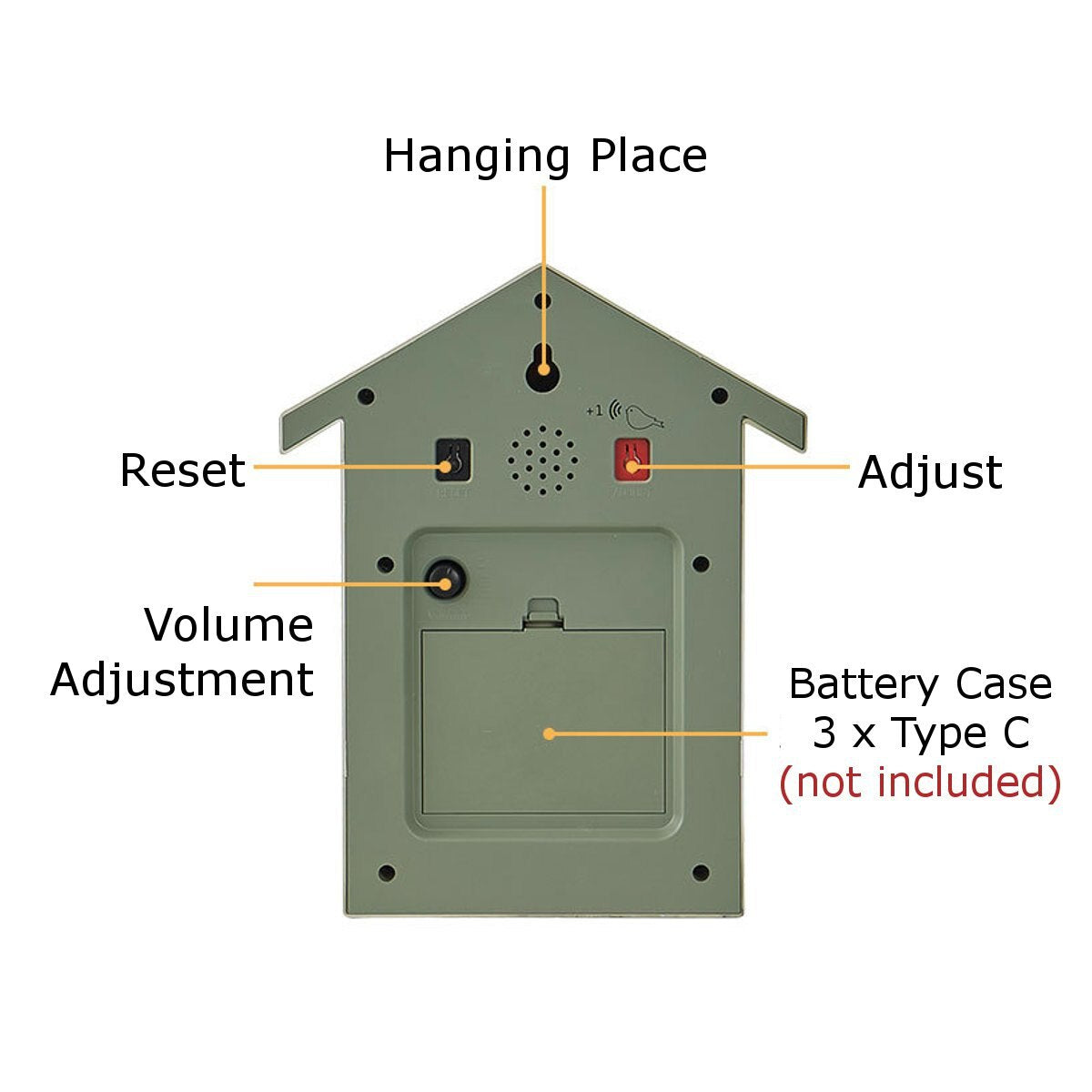 Minimalist Cuckoo Clock with Genuine Sound – Stylish Home Decoration