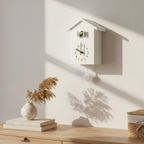 Minimalist Cuckoo Clock with Genuine Sound – Stylish Home Decoration