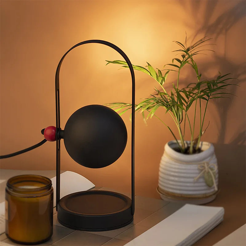 Elegant Black Candle Warmer Lamp for Scented Jar Candles