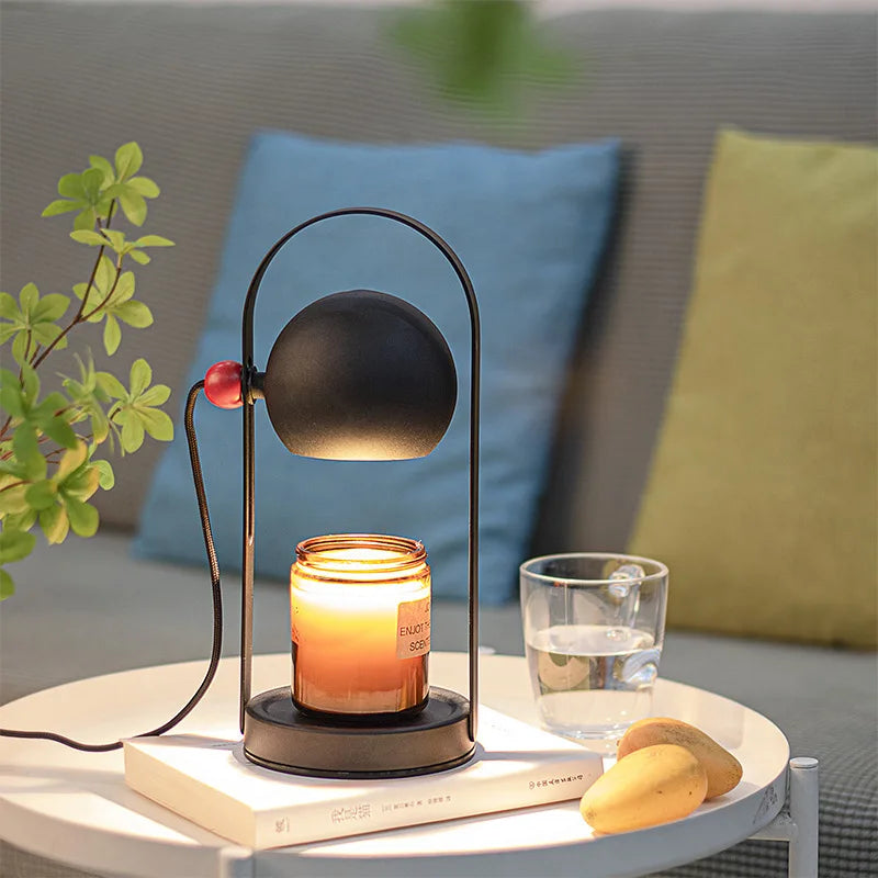 Elegant Black Candle Warmer Lamp for Scented Jar Candles