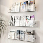 Floating Wall Shelves in Contemporary Style – PVC for Home and Office Storage