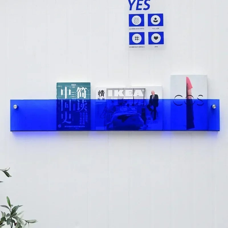 Floating Wall Shelves in Contemporary Style – PVC for Home and Office Storage