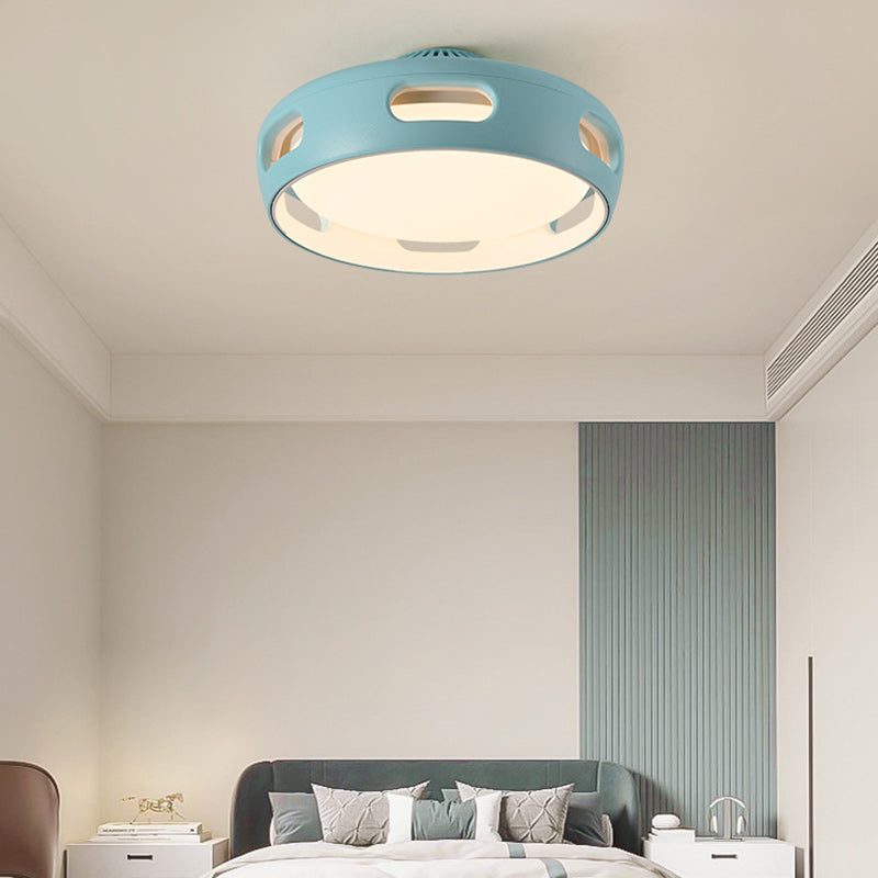 Dimmable LED Ceiling Fan Light with Acrylic Shade for Living Room or Bedroom