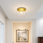 Elegant Gold LED Ceiling Light Fixture for Modern Spaces