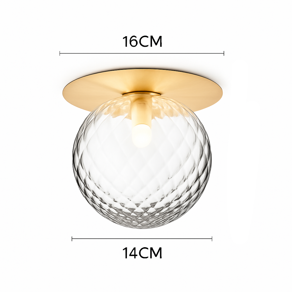 Elegant Gold LED Ceiling Light Fixture for Modern Spaces