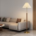 Elegant Standing Lamp with Handmade Rice Paper Shade – Japandi Style Floor Light for Living Areas