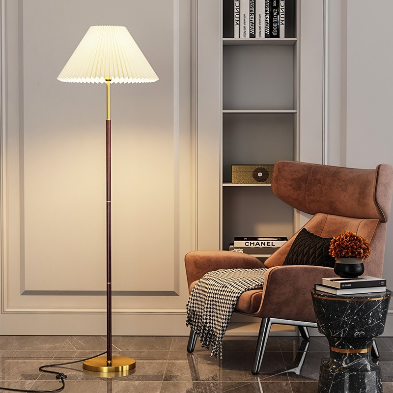 Elegant Standing Lamp with Handmade Rice Paper Shade – Japandi Style Floor Light for Living Areas