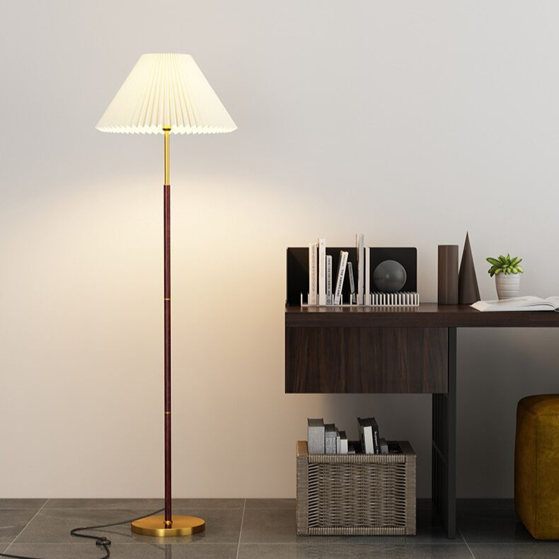 Elegant Standing Lamp with Handmade Rice Paper Shade – Japandi Style Floor Light for Living Areas