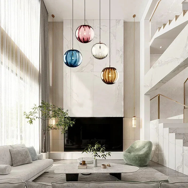 Sleek Ceiling Light Fixture with Glass Design – Energy Saving and Simple Setup