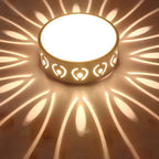 Modern Round Crystal LED Ceiling Light for Hallway Installation