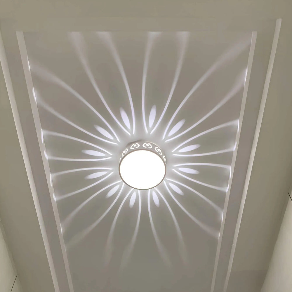 Modern Round Crystal LED Ceiling Light for Hallway Installation