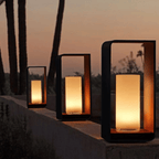 Sleek Solar-Powered Outdoor Light Fixture