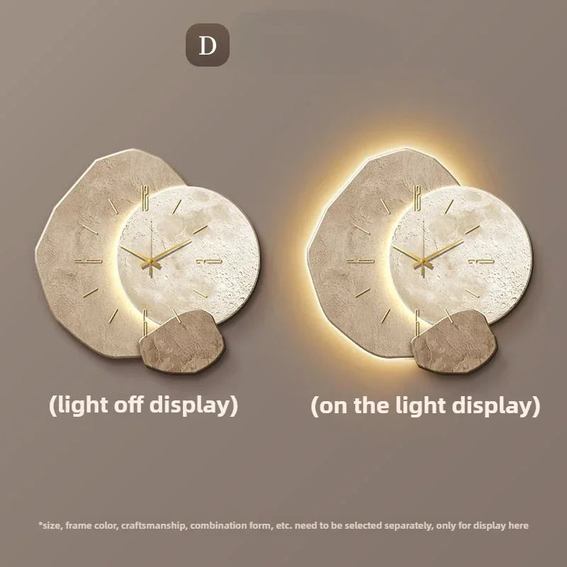 Natural Wood LED Clock – Silent Quartz Movement Design