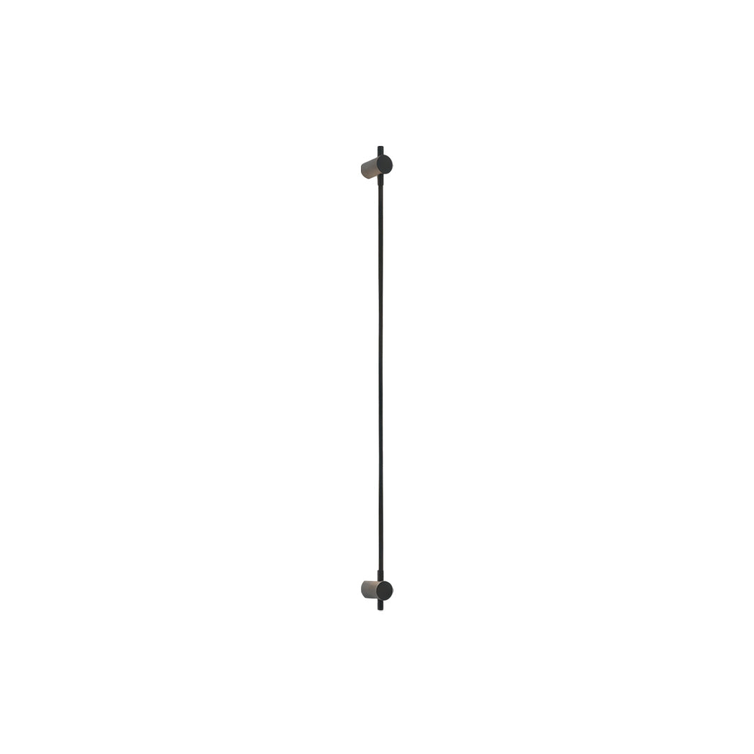 10W LED Wall Lamp in Black and Stainless Steel – Linear Modern Lighting for Living Room and Bedroom