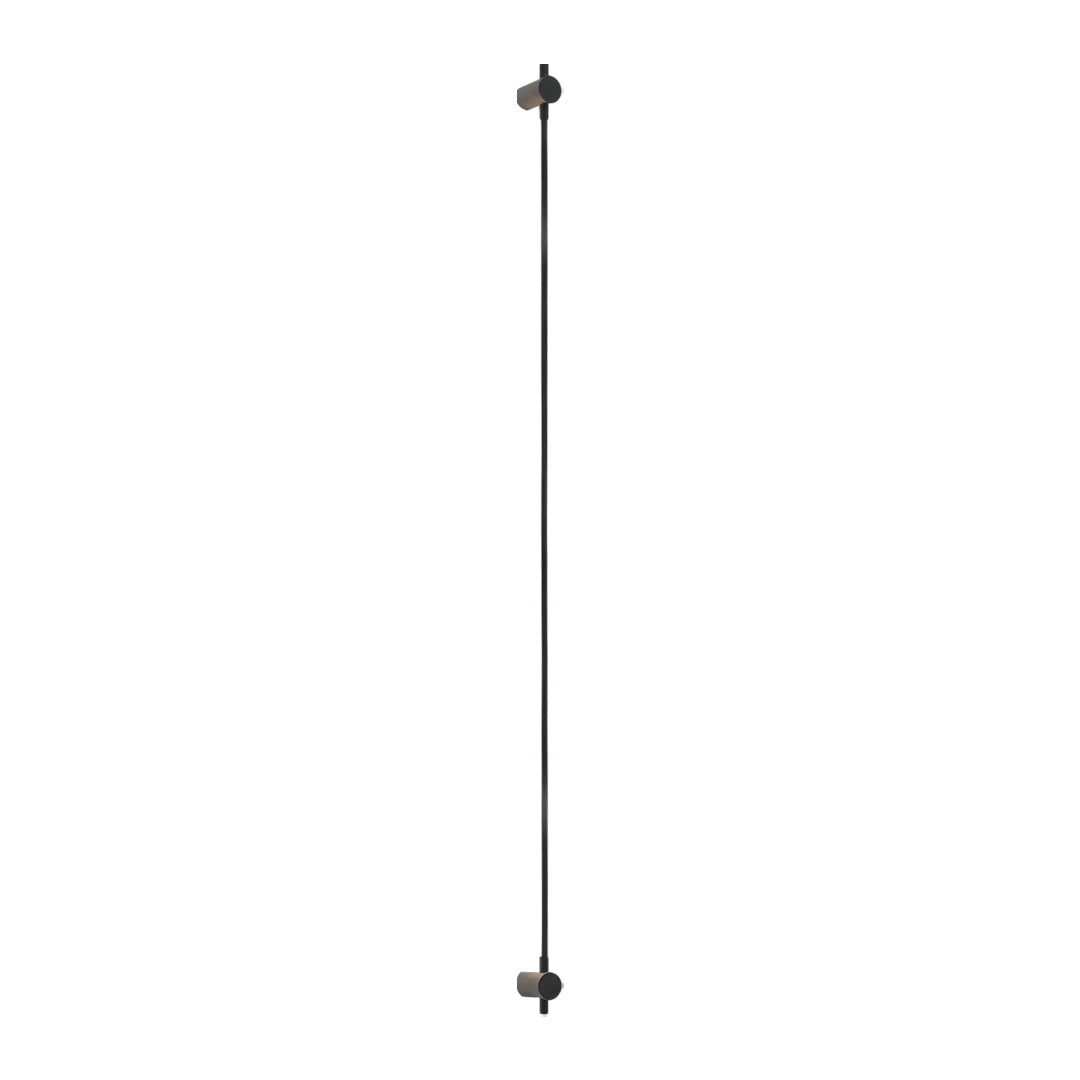 10W LED Wall Lamp in Black and Stainless Steel – Linear Modern Lighting for Living Room and Bedroom