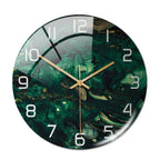 11.81-Inch Silent Wall Clock in Modern Marble Design – Acrylic Home Decor