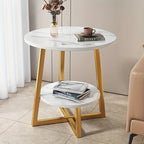 Compact Coffee Table with Dual Storage Levels – Functional Modern Style